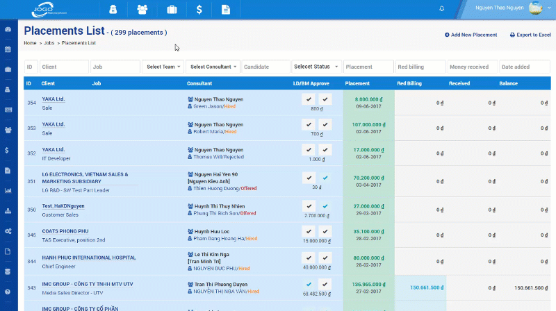 Placement & Billing Management